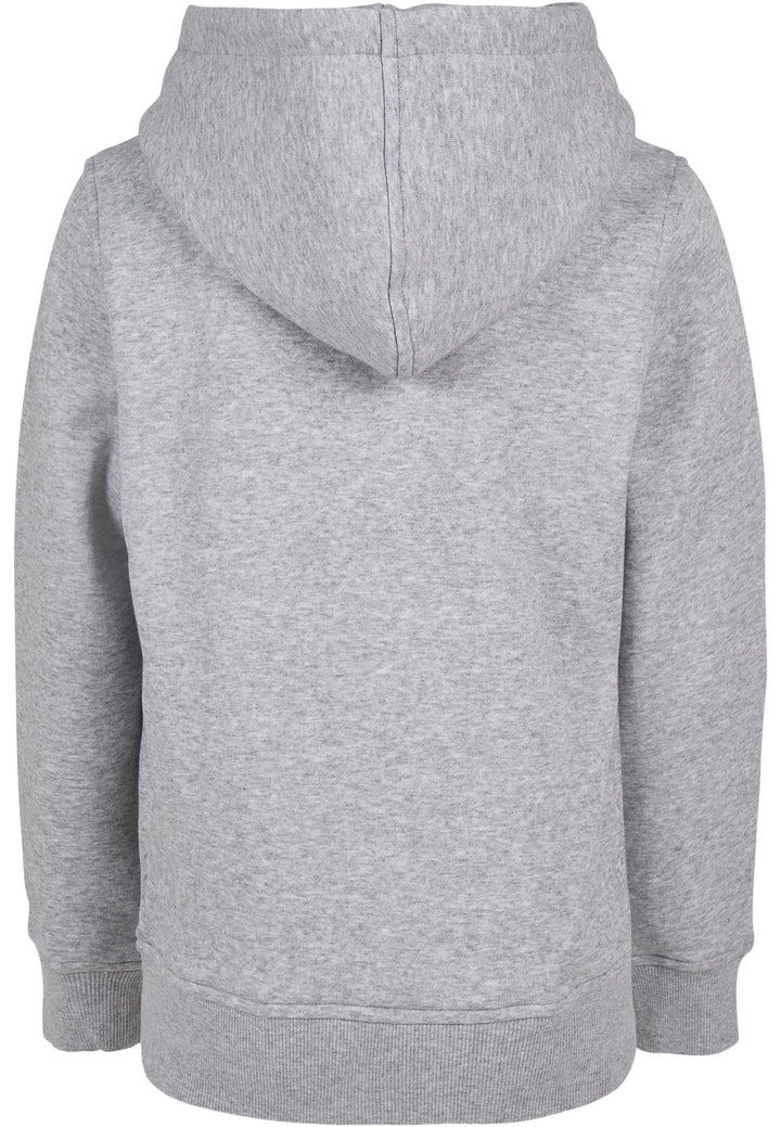 Sweat à capuche basique bio TB BY 185 pour enfants - Gris chiné