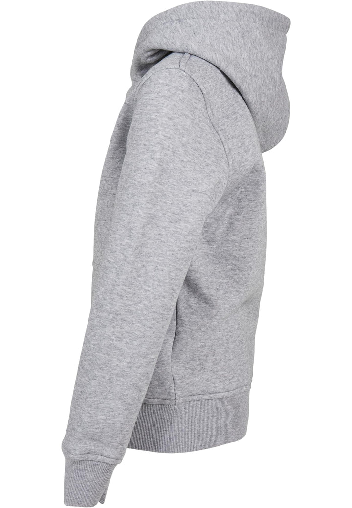 Sweat à capuche basique bio TB BY 185 pour enfants - Gris chiné
