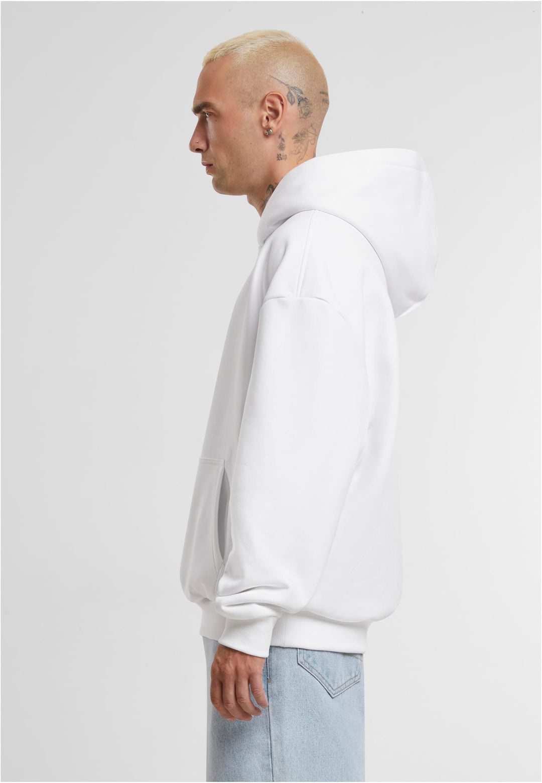 TB Ultra Heavy Oversized Hood BY 268 - Weiß
