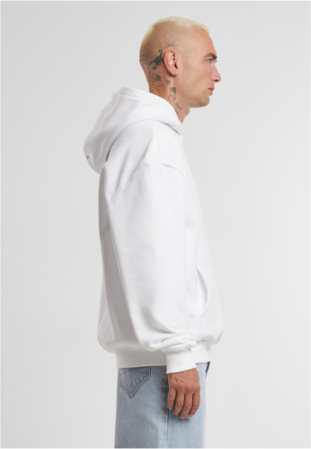 TB Ultra Heavy Oversized Hood BY 268 - Weiß