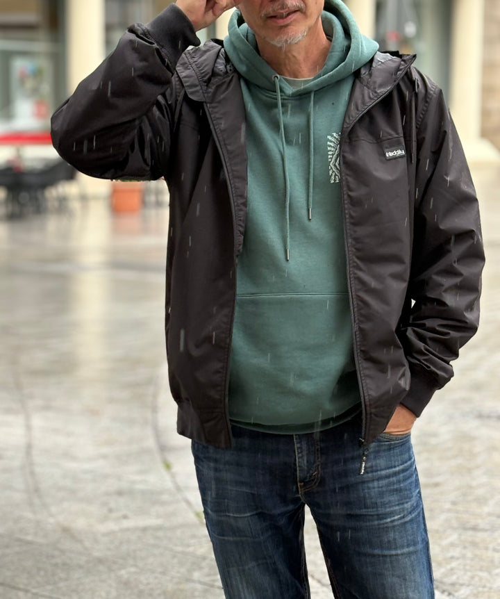 Iriedaily Auf Deck Regen Windbreaker Jacket - Black