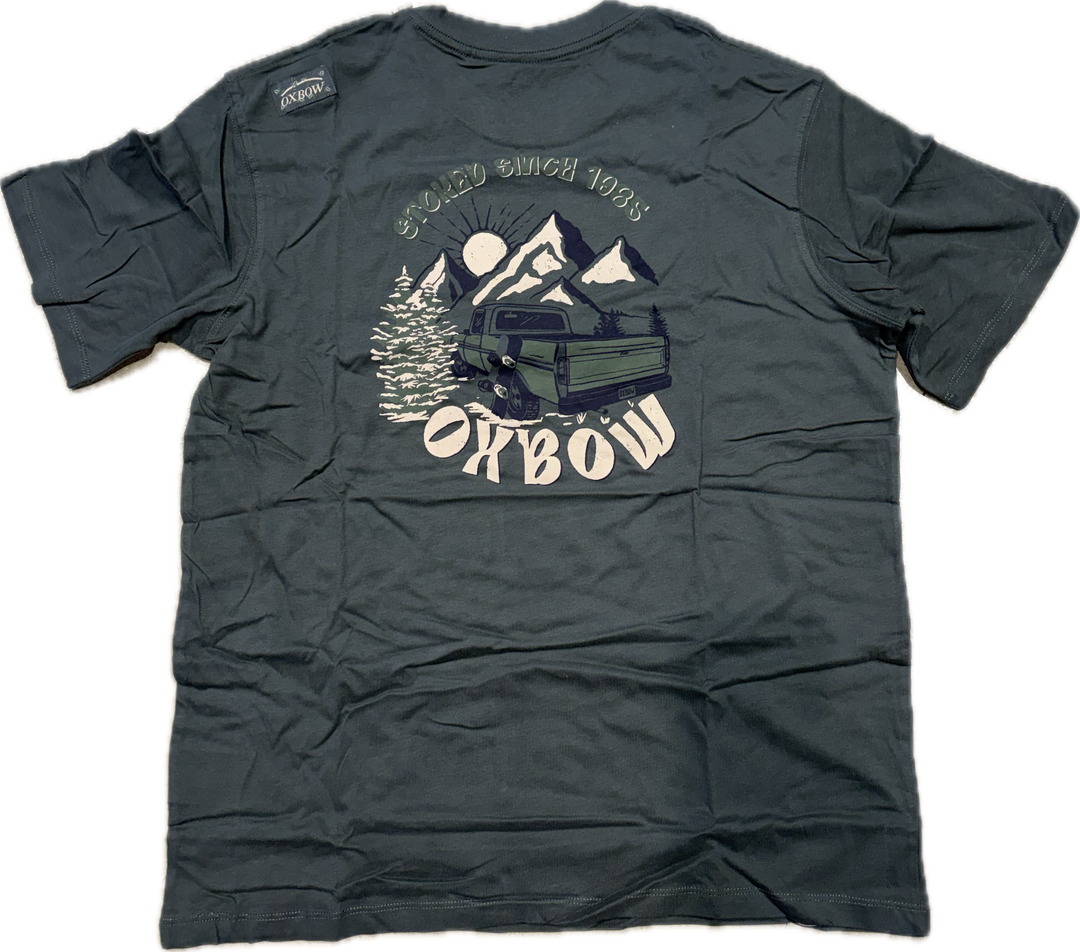 Oxbow Mountain T-Shirt - Pewter Dunkel Grün