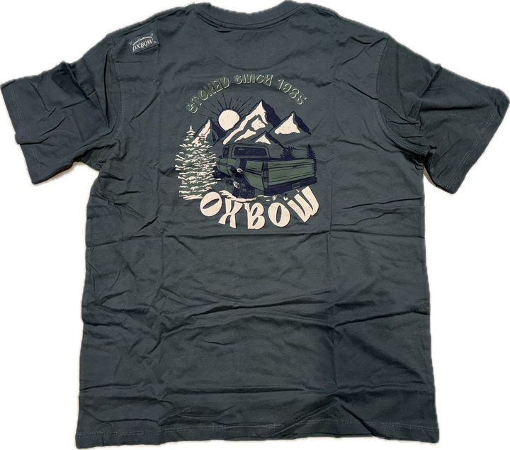 Oxbow Mountain T-Shirt - Pewter Dunkel Grün