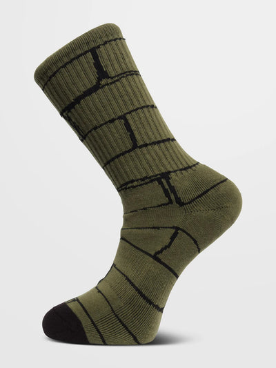Volcom Bricker Socks 3 Pairs - Wintermoss