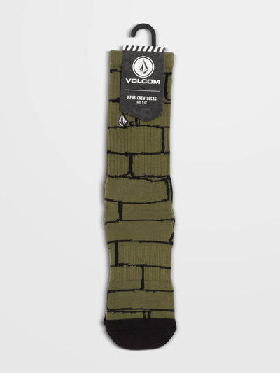 Volcom Bricker Socks 3 Pairs - Wintermoss