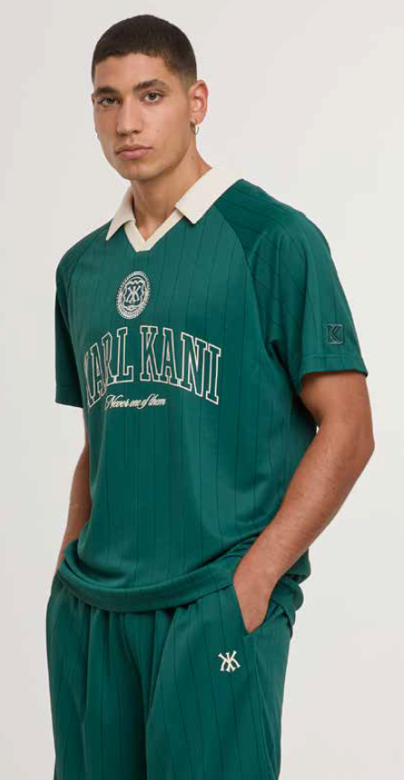 Karl Kani Herit Embl Soccer T-Shirt - Green Dark