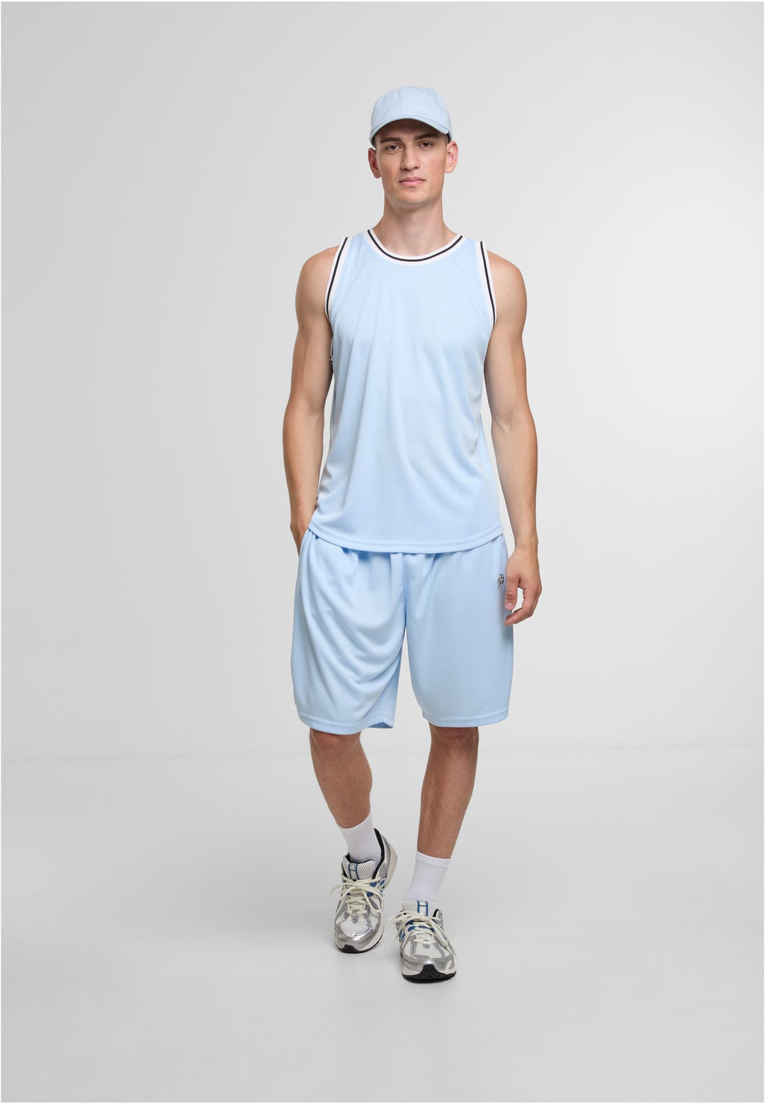 TB 048 Def Mesh Short T-Lightblue