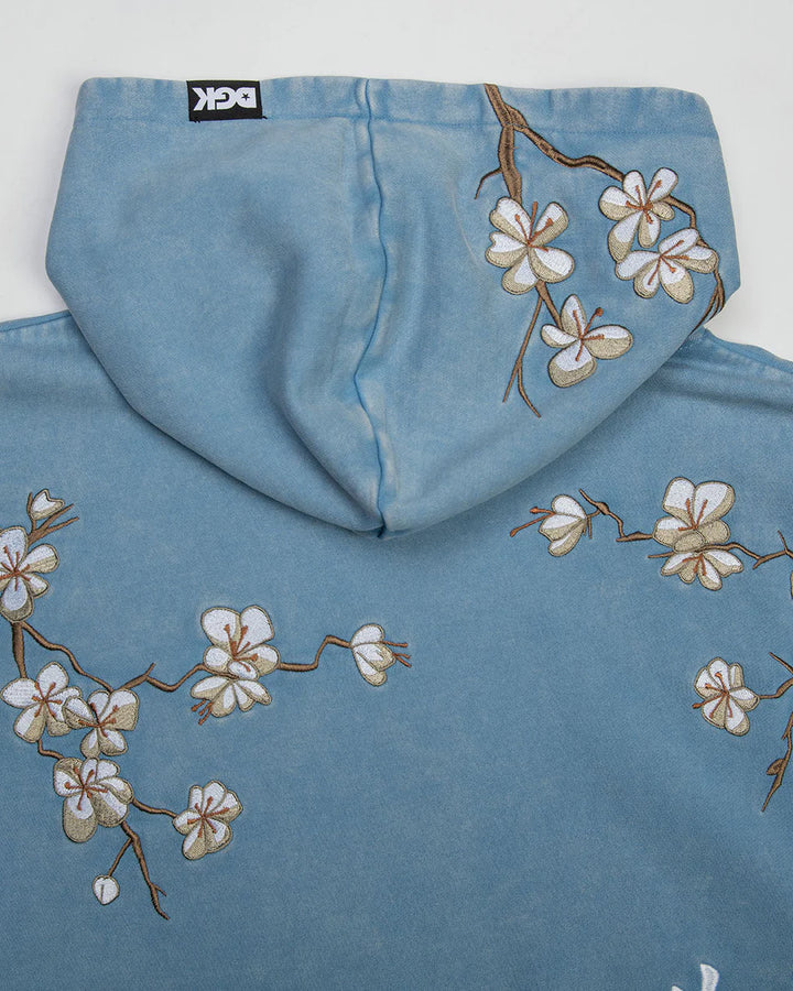DGK Heavens Embroidered Hooded Fleece - Washed Blue