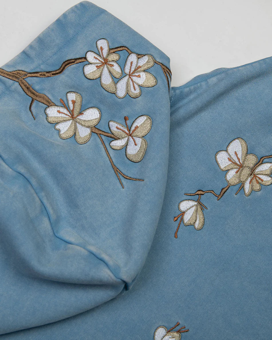 DGK Heavens Embroidered Hooded Fleece - Washed Blue