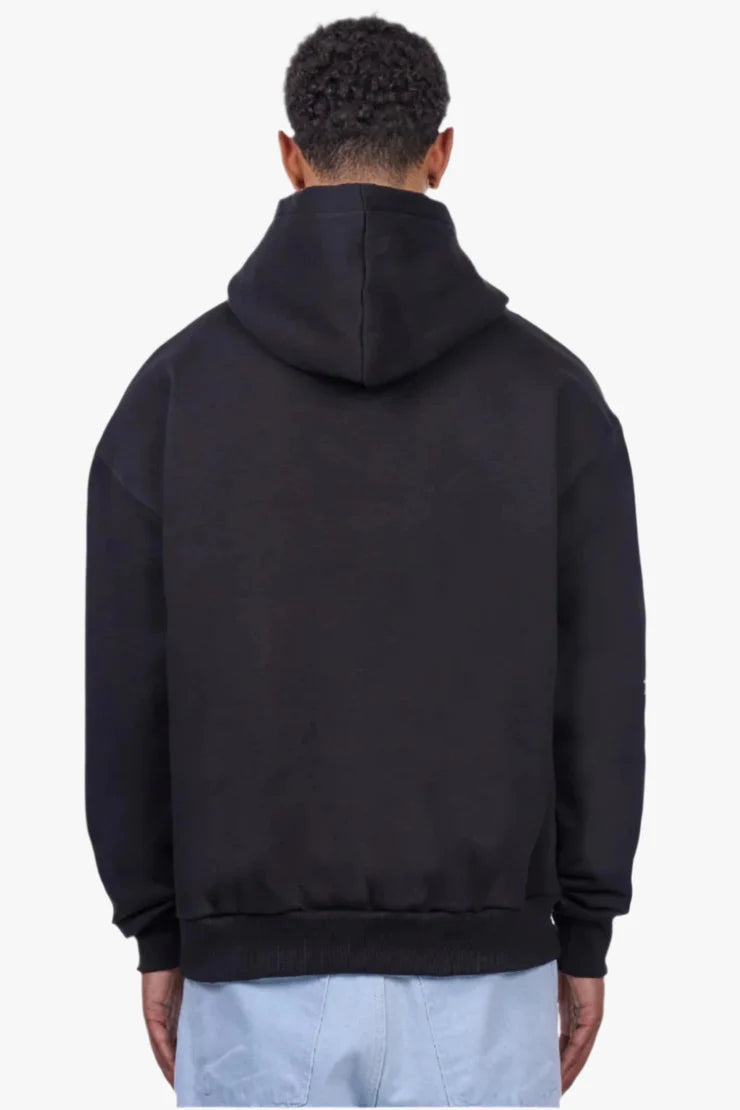 Dropsize HD-436 HEAVY OVERSIZE LOUD PARADISE HOODIE BLACK