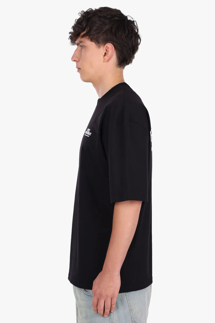 Dropsize TS-326 HEAVY OVERSIZE DPSZE DEPARTMENT T-SHIRT BLACK