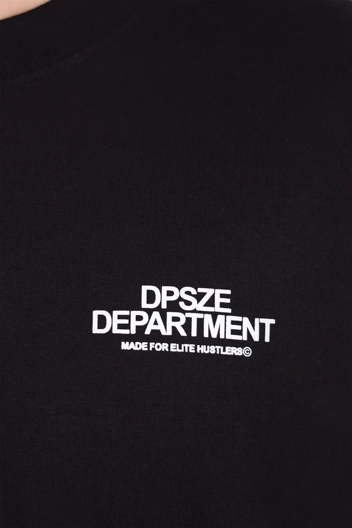 Dropsize TS-326 HEAVY OVERSIZE DPSZE DEPARTMENT T-SHIRT BLACK