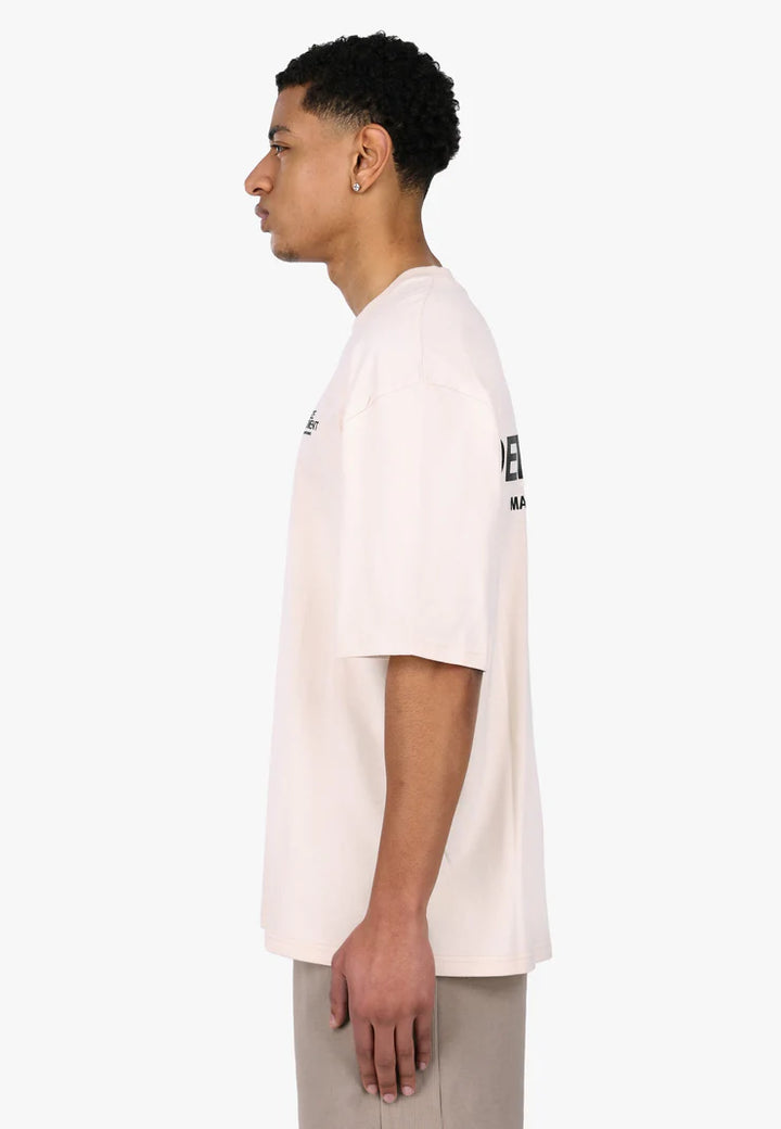 Dropsize TS-326 HEAVY OVERSIZE DPSZE DEPARTMENT T-SHIRT COCONUT MILK