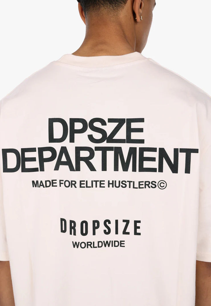 Dropsize TS-326 HEAVY OVERSIZE DPSZE DEPARTMENT T-SHIRT COCONUT MILK