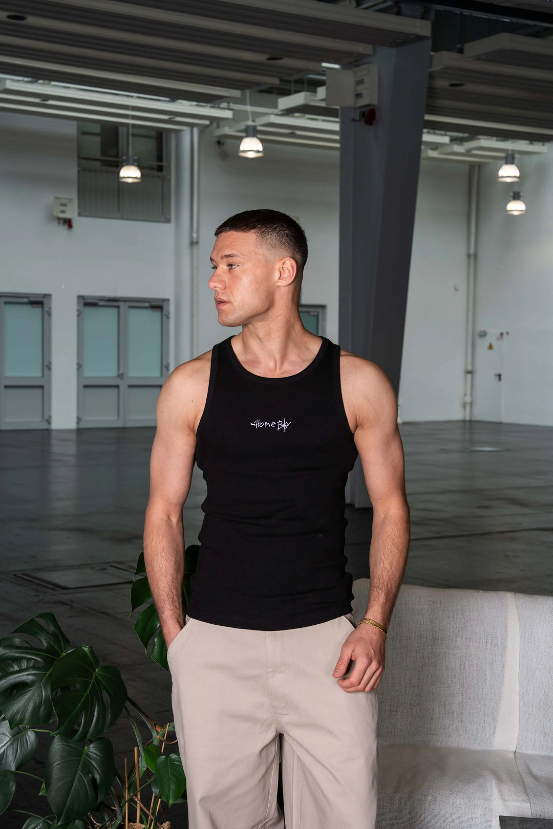 HomeBoy Tank Top Achsel - Black