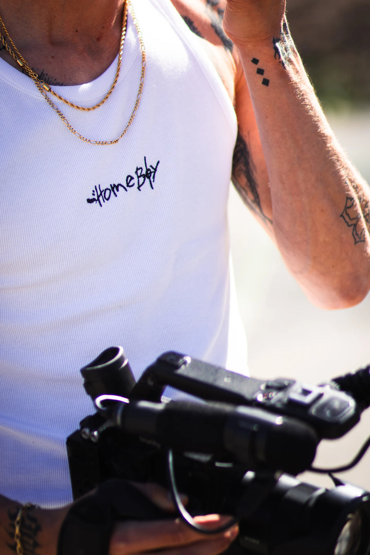 HomeBoy Tank Top Achsel - White