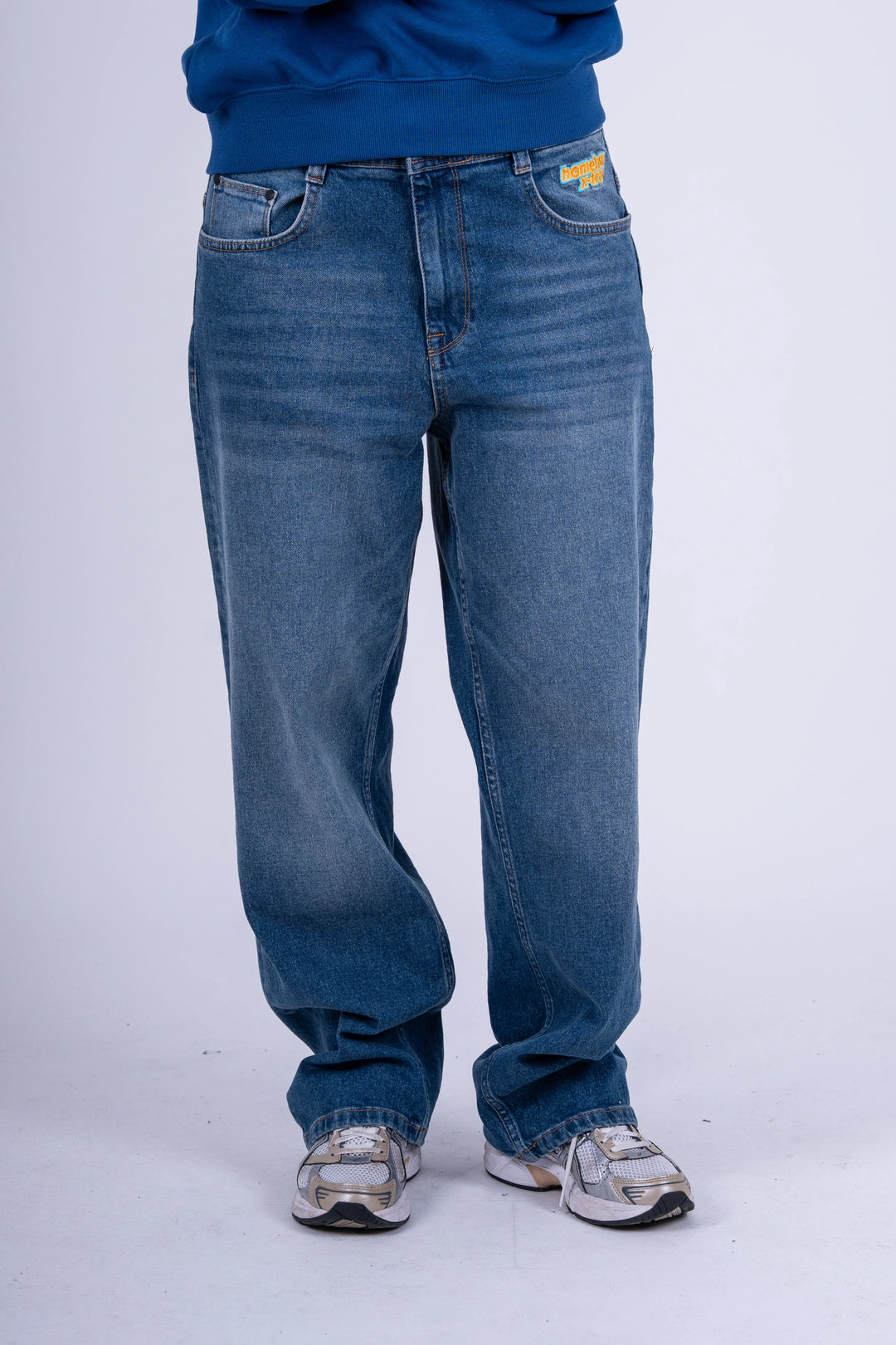 Homeboy x-tra BAGGY Wiskers Denim VINTAGE BLUE