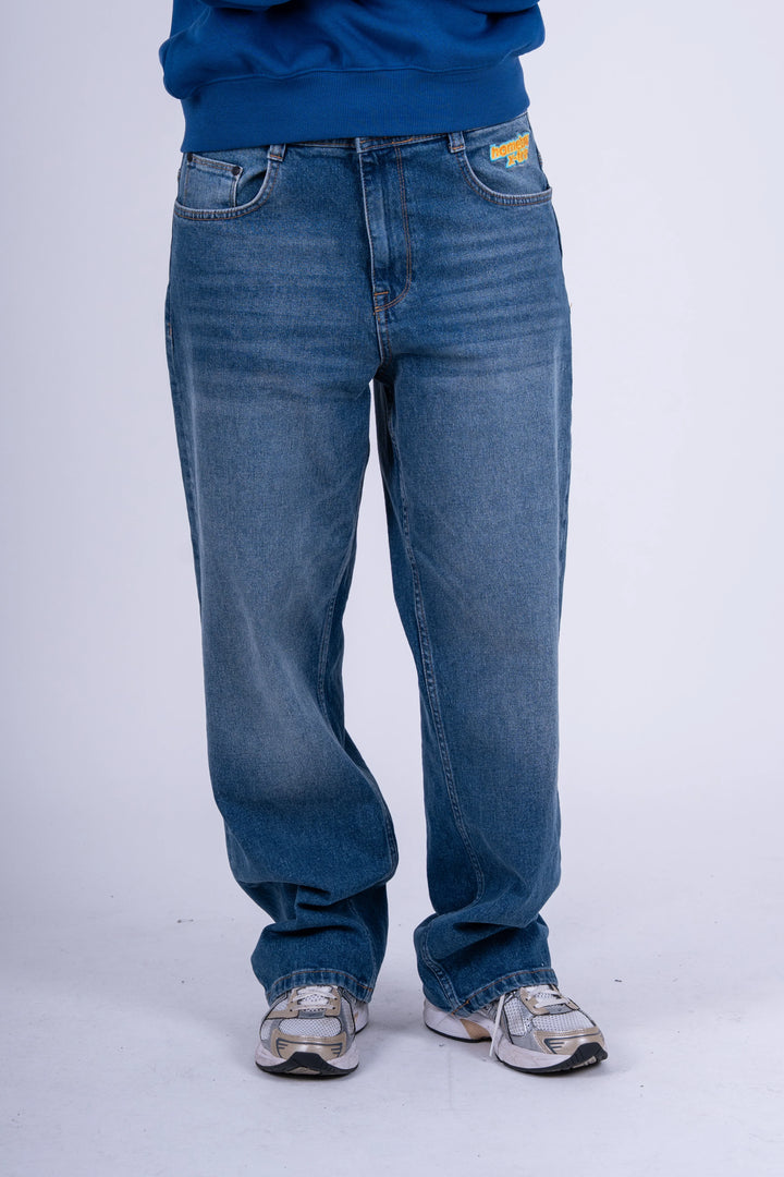 Homeboy x-tra BAGGY Wiskers Denim VINTAGE BLUE