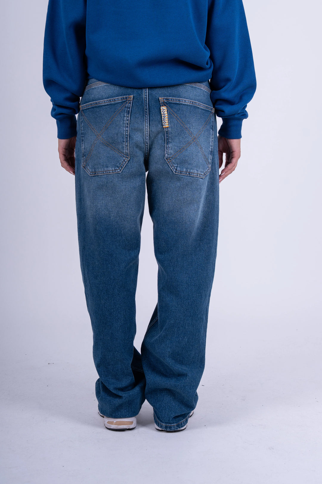 Homeboy x-tra BAGGY Wiskers Denim VINTAGE BLUE