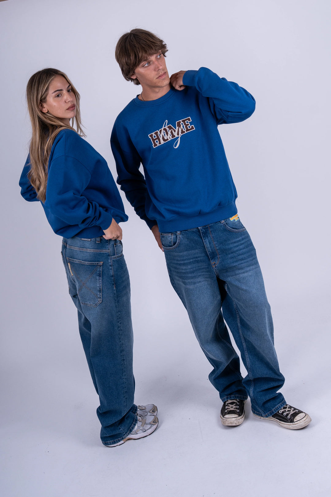 Homeboy x-tra BAGGY Wiskers Denim VINTAGE BLUE