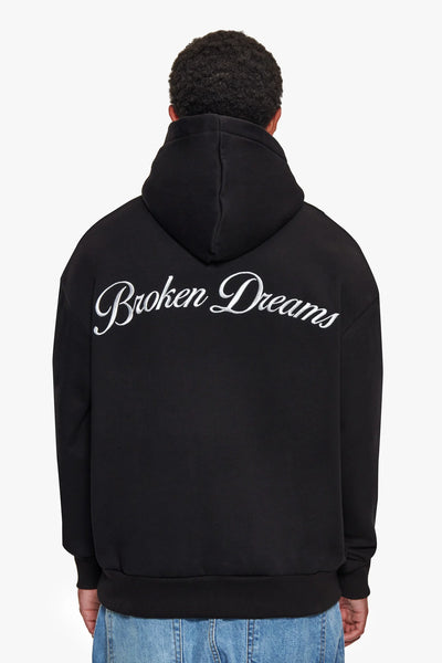 Dropsize HD-369 LOGO DESIGN HOODIE - Black