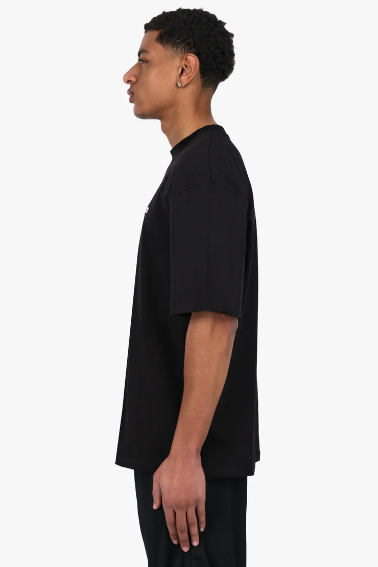 Dropsize TS-148 HEAVY V2 EMBO T-SHIRT - Black