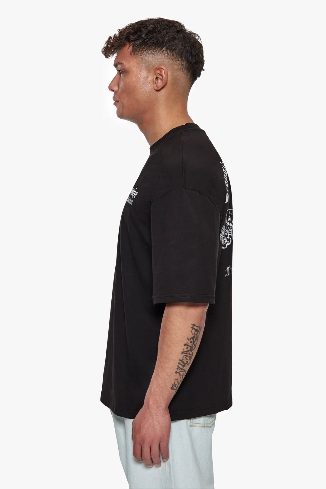 Dropsize TS-170 HEAVY OVERSIZE FRUIT MARKET T-SHIRT - Black