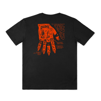 The Dudes Dead Hand T-Shirt - Black / Red