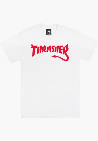 Thrasher Diablo Tee - white