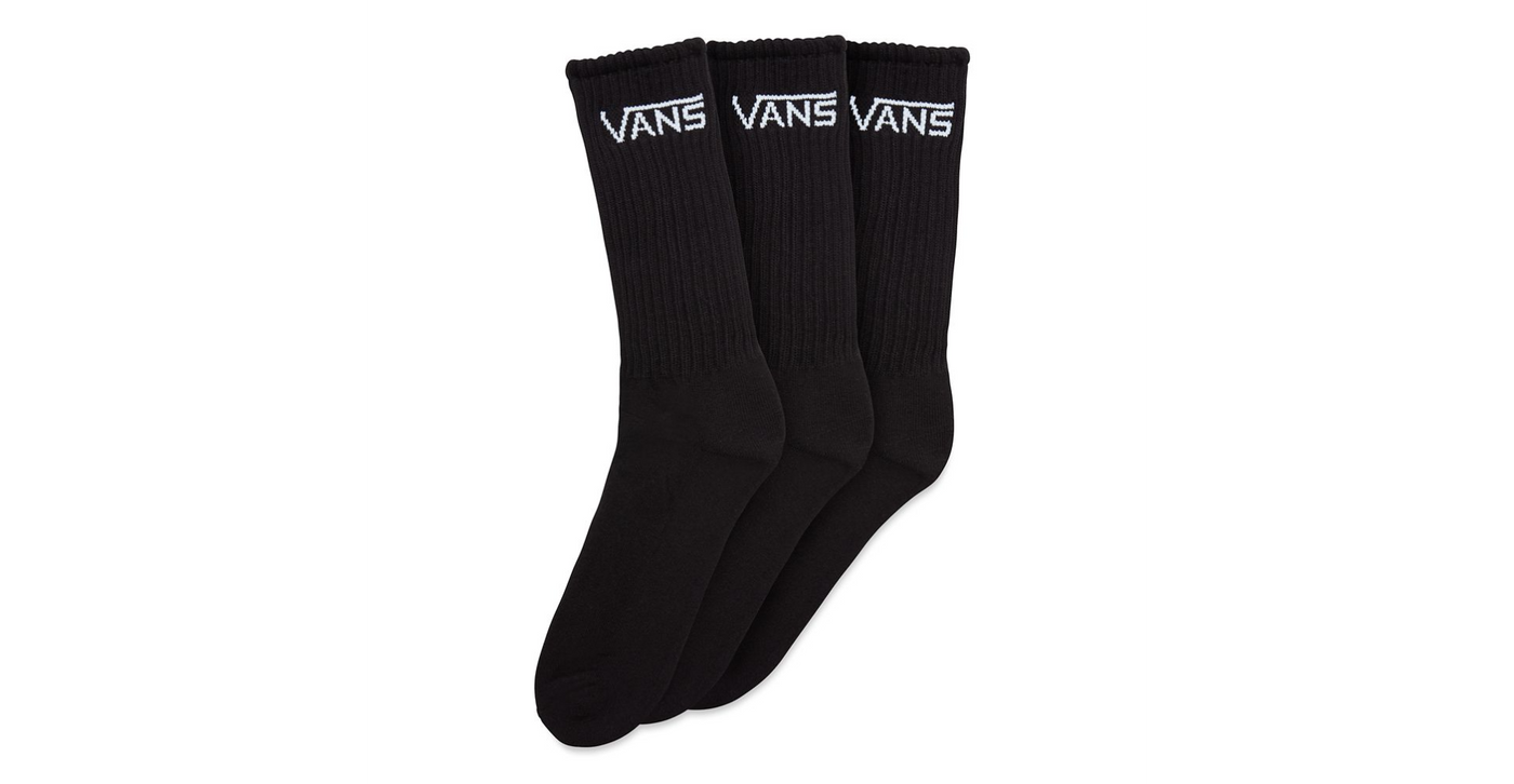 Vans Classic Half Crew Socks (3 Pair) - Black