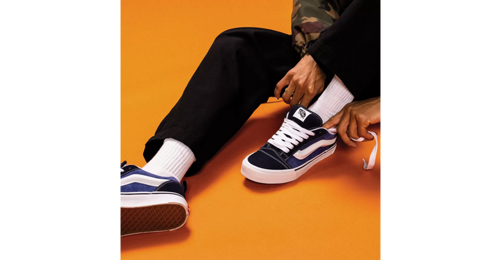 Vans Knu Skool Shoe - Navy / White