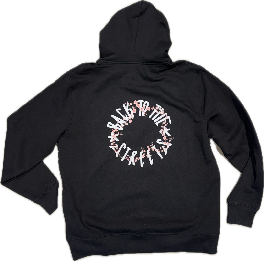 Back to the Streets Blossom Hoodie - Black