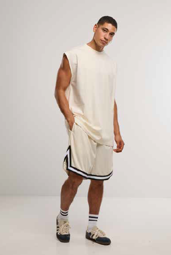 Karl Kani Mesh Short Signature - Cream Off White