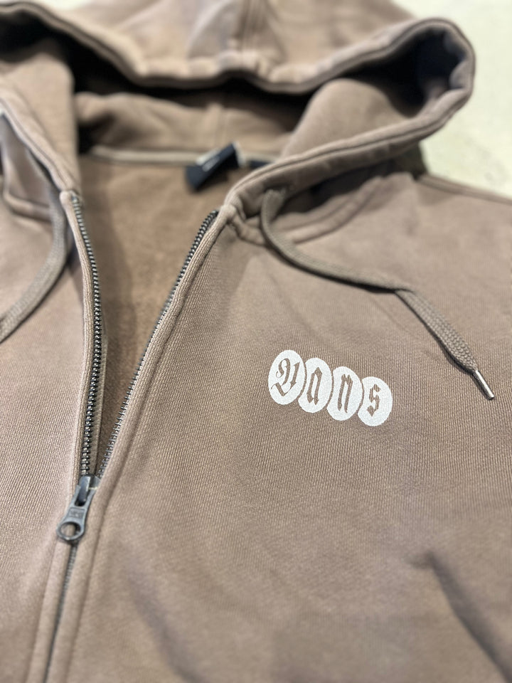 Vans Earthbound Loose Zip Hood - Coal/Brown