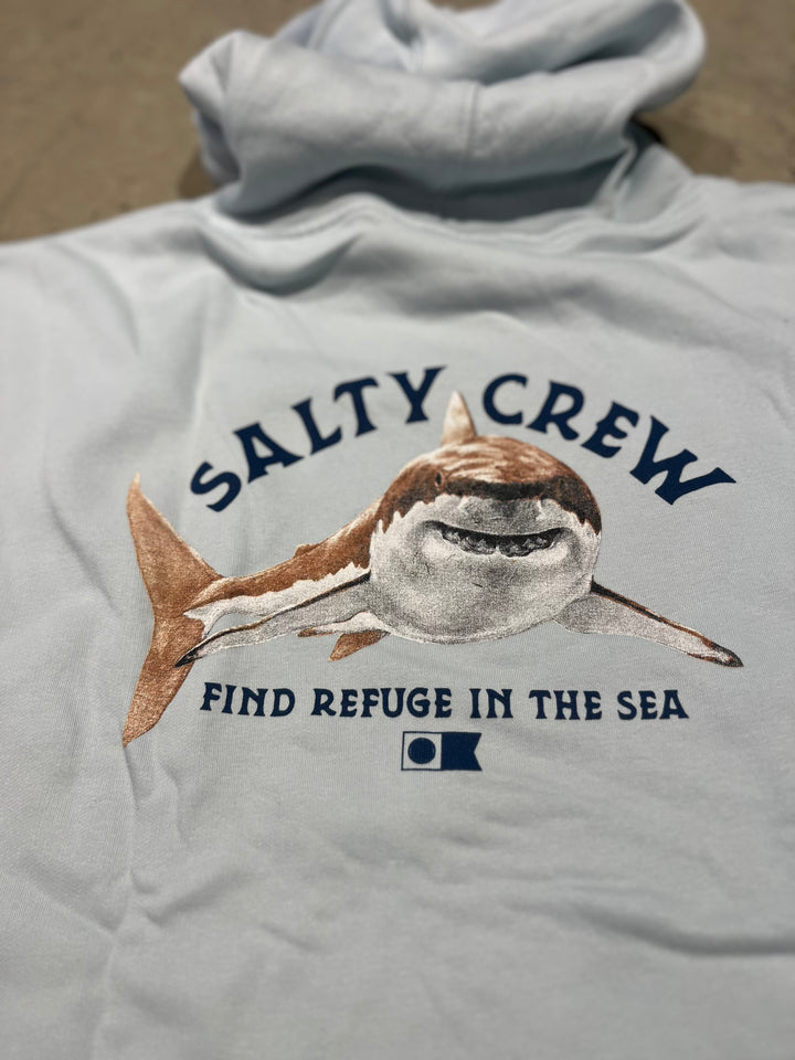 Salty Crew Lurking Fleece Hoodie Blue Fog