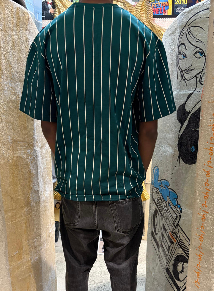Karl Kani Signature Pinstripe T-Shirt - Green