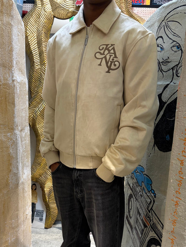 Karl Kani bowling Jacket - Beige