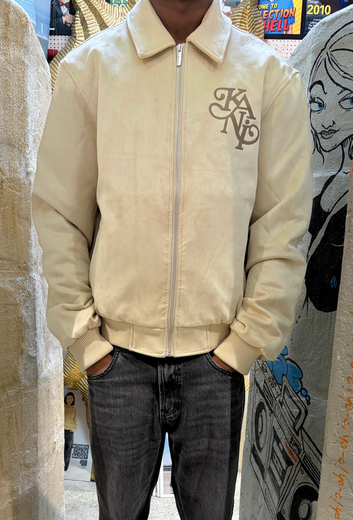 Karl Kani bowling Jacket - Beige