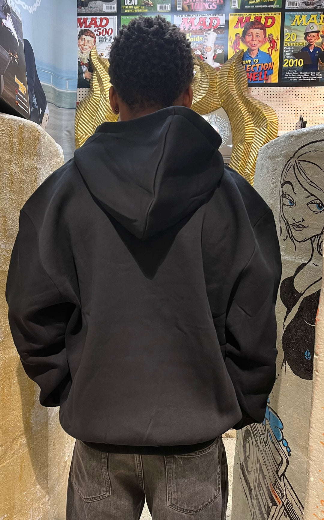 Karl Kani Chest Sign OS Zip Essential Hoodie - Black