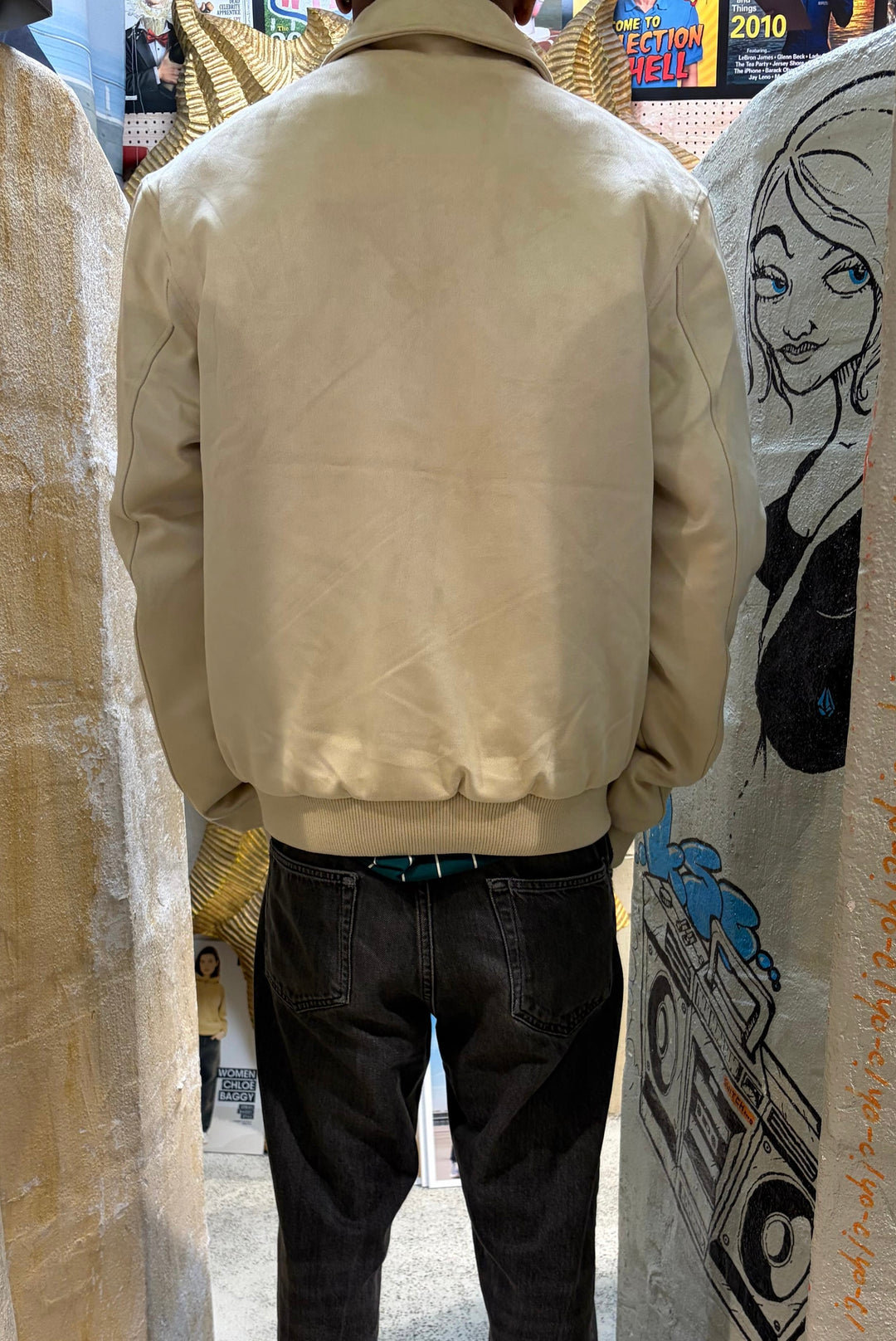 Karl Kani bowling Jacket - Beige