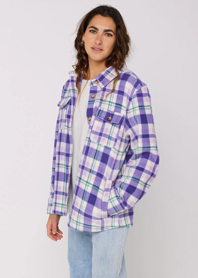 Sisstr Michelle Eco-Zy Polar Ls Shirt - Lilac Smoke