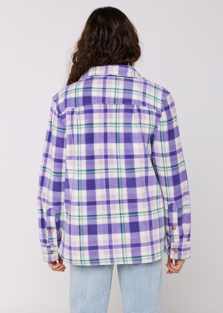 Sisstr Michelle Eco-Zy Polar Ls Shirt - Lilac Smoke