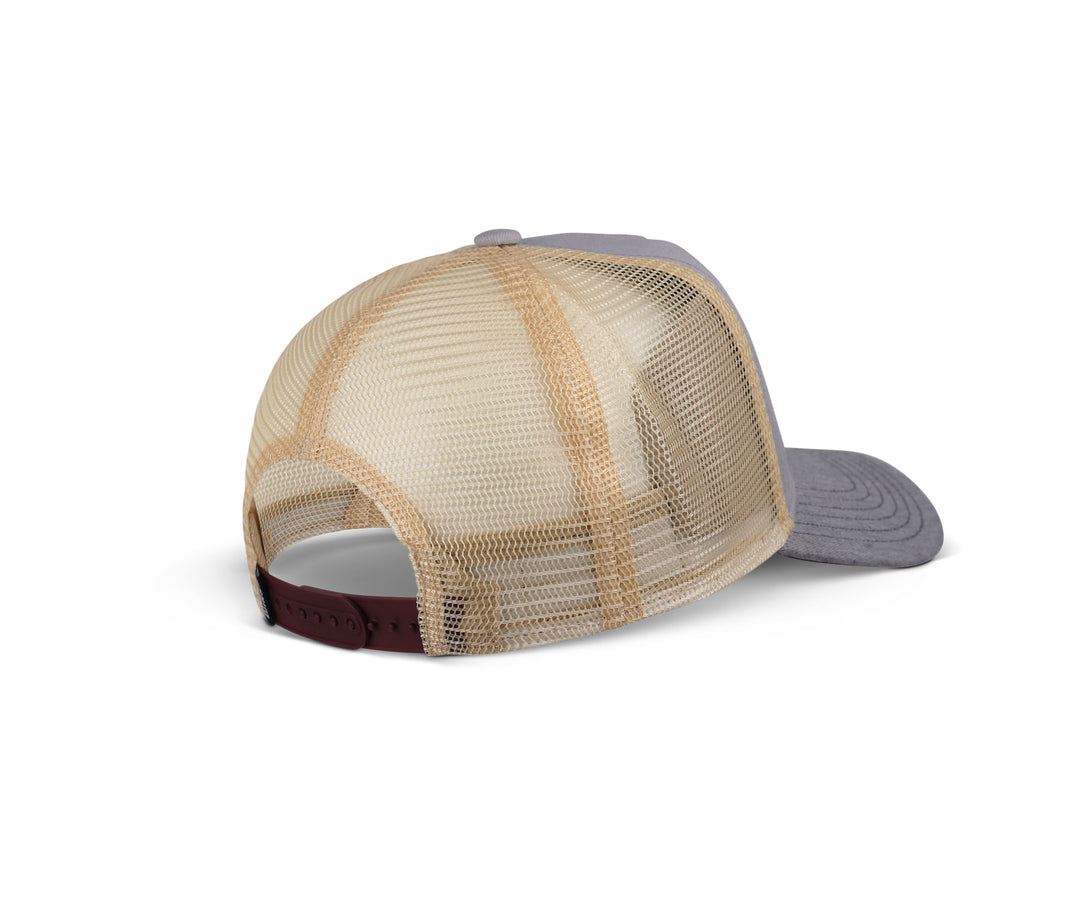 Djinns HFT Coffee Club Trucker Cap - Grey / Heather Grey
