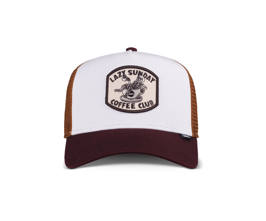 Djinns  HFT Coffee Club Trucker Cap - White/Brown
