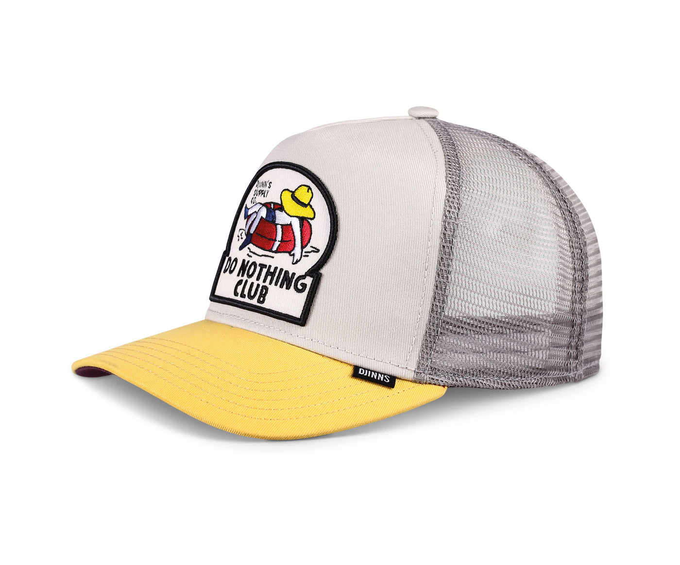 Djinns HFT DNC New 1.6 Trucker Cap - Grey / Sunny Yellow