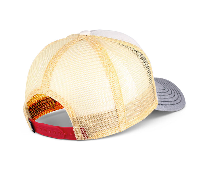 Djinns HFT Food Beer & Coffee Trucker Cap - Grey / Heather Grey