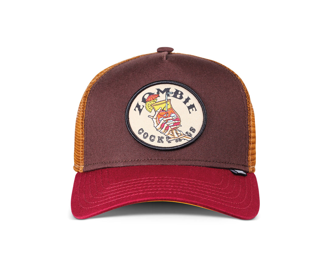 Djinns HFT Food Zombie Trucker Cap - Brown / Red