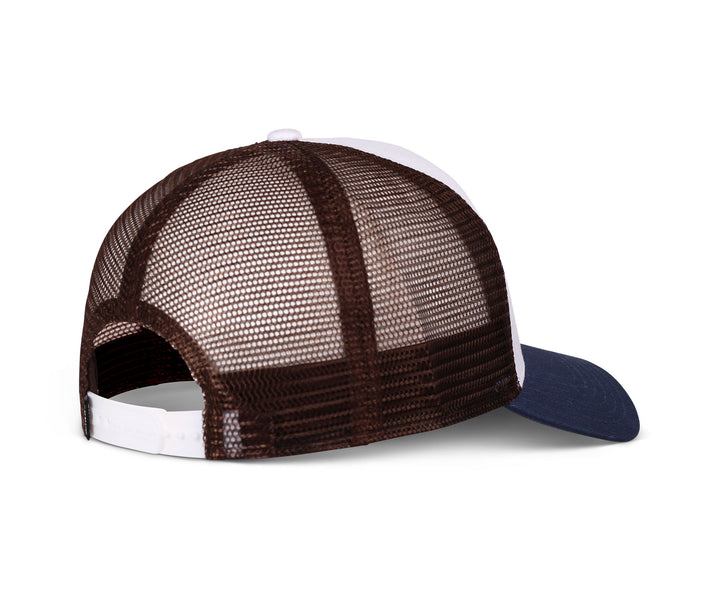 Djinns HFT Lazy Mermaid Trucker Cap - White / Navy / Brown