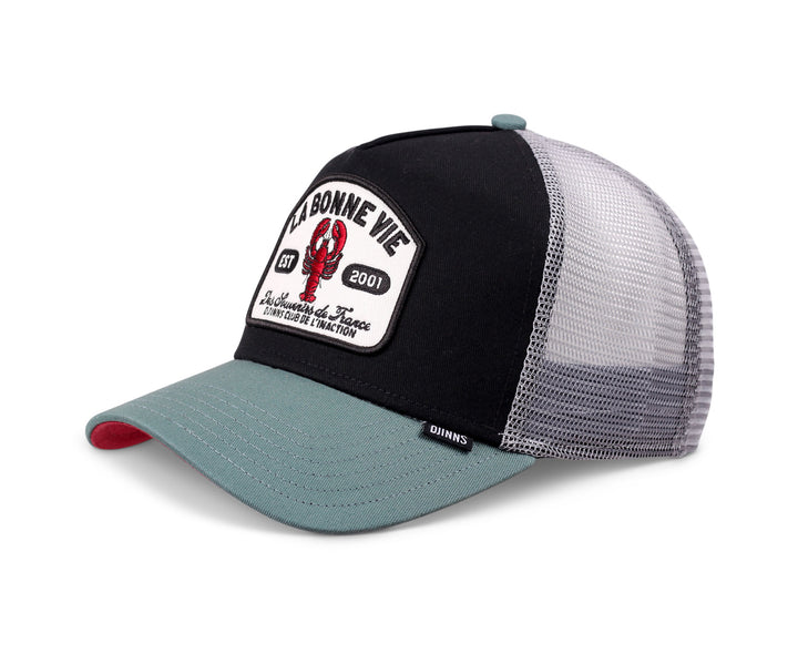 Djinns HFT La Bonne Vie Trucker Cap - Black/Slate/Grey