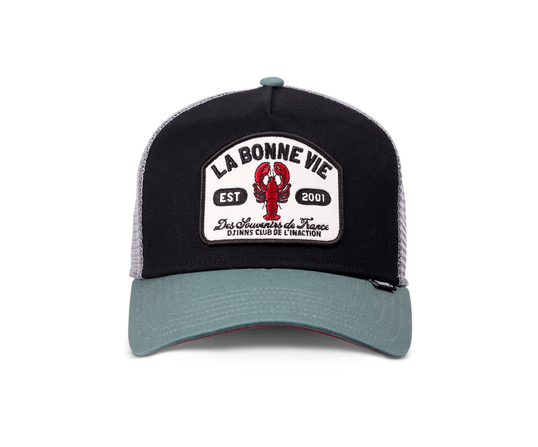 Djinns HFT La Bonne Vie Trucker Cap - Black/Slate/Grey